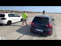 VW Golf R32 Mk5 Vs VW Golf GTI MK6 Drag Race 1 4 Mile 4K