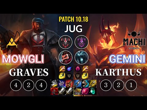 VIT Mowgli Graves vs MCX Gemini Karthus Jungle - KR Patch 10.18