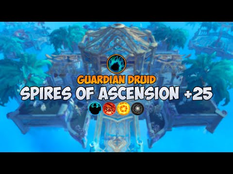 +25 Spires of Ascension | Guardian Druid | Shadowlands M+