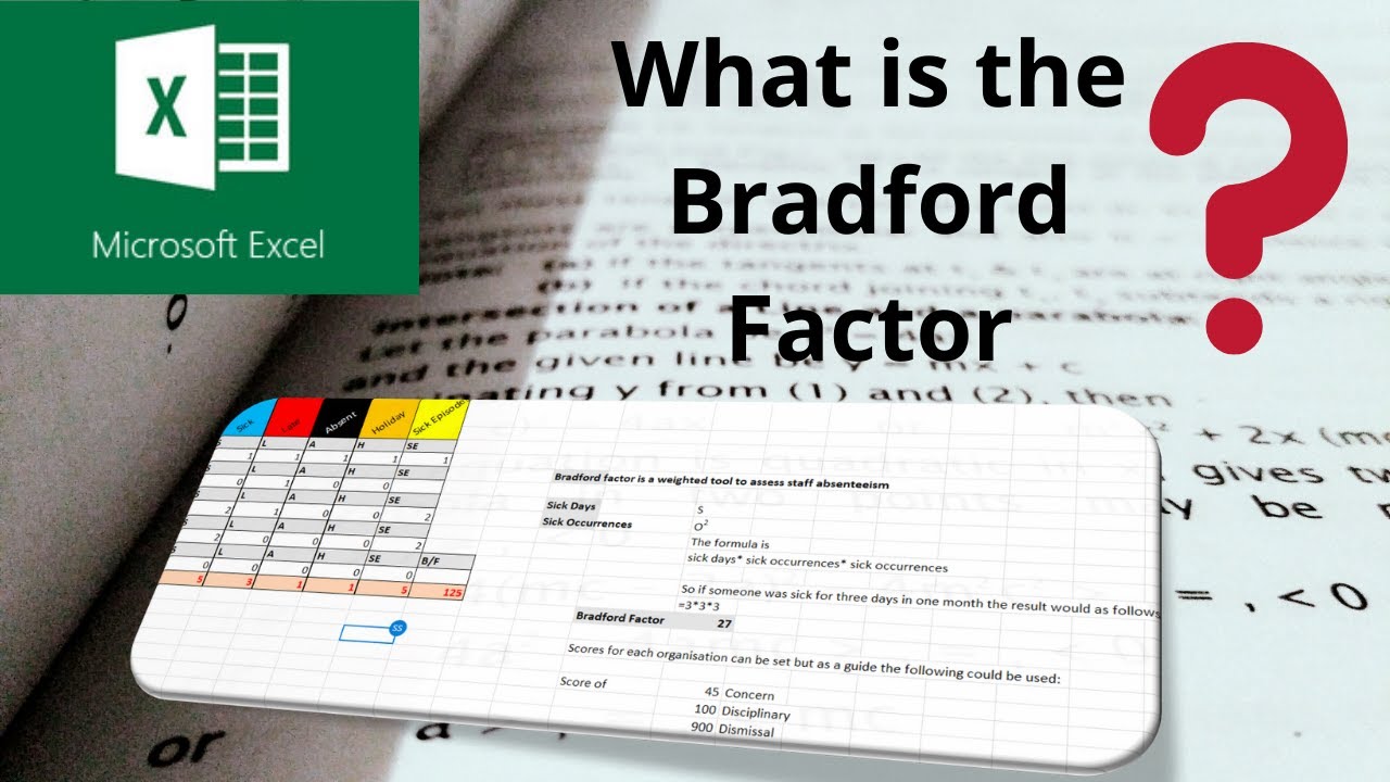 What is an acceptable Bradford Factor score?