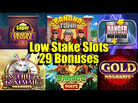 Thumbnail for video: 1hr Of Nonstop Slots, 29 Bonuses in Total, White Rabbit, Desert Temple Super, Gold Megaways & More