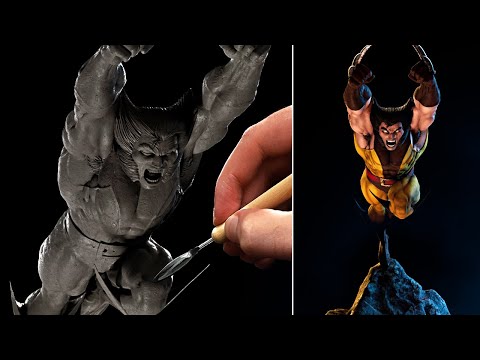 Sculpting  WOLVERINE | Jim Lee - Stop Motion [Timelapse]
