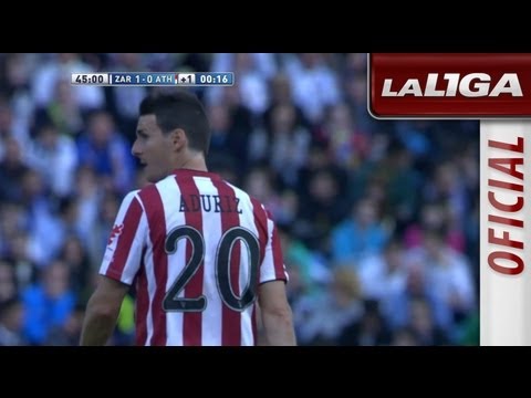 Gol anulado a Óscar de Marcos en el Real Zaragoza (1-0) Athletic Club de Bilbao - HD