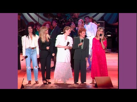 Meryl Streep, Bette Midler, Cher, Olivia Newton John, Goldie Hawn • “What A Wonderful World” • 1990