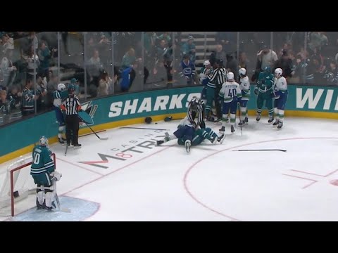 Final Minutes of Play, Canucks @ Sharks