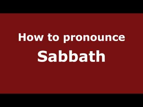 Pronounce Names - How to Pronounce Sabbath