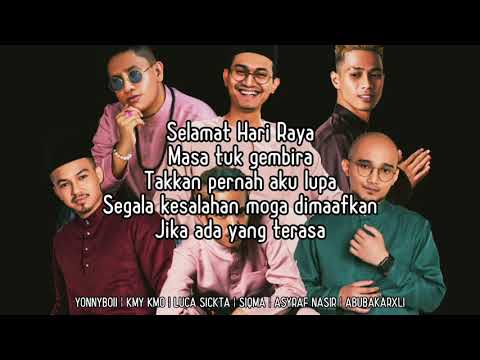 Yonnyboii | Kmy Kmo | Luca Sickta | Siqma | Asyraf Nasir | Abubakarxli - Rap Der Raya (Lyric Video)