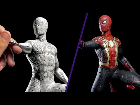 Sculpting Spider-Man Timelapse | No Way Home Tom Holland Suit