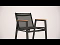 ΣΚΑΜΠΟ ΜΠΑΡ ΑΛΟΥΜΙΝΙΟΥ ΛΕΥΚΟ ΜΕ POLYWOOD 52x58x108 εκ. HM5790.01