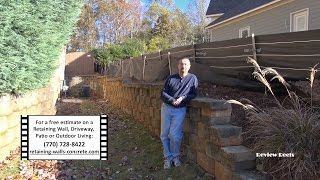 preview picture of video 'Cumming GA Retaining Wall Client Reviews Contractor'