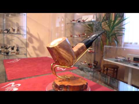 Olive wood pipe Paronelli panel with meerschaum handmade -  eBay item number: 400682893895