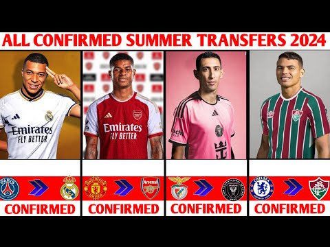 🚨ALL CONFIRMED SUMMER TRANSFERS 2024, KYLIAN MBAPPE TO REAL MADRID ✅