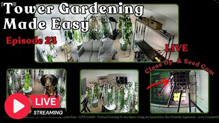 Tower Gardening Made Easy LIVE CAM #towergarden #hydroponicgardening #garden #farm #aeroponic