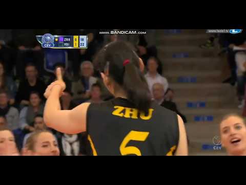 Vakifbank- Volero- Zhu Ting touch