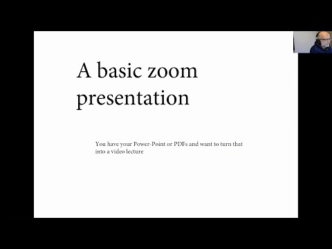 How to record online lectures with zoom (Basic)