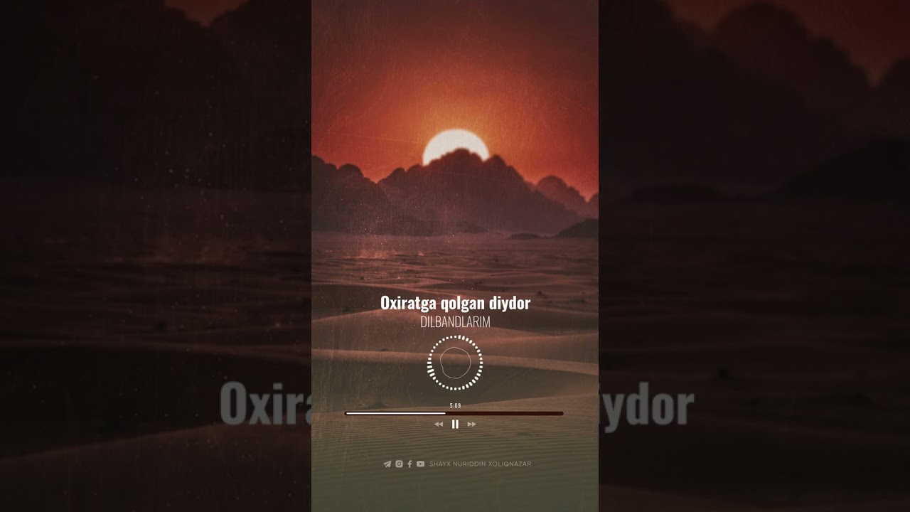 Oxiratga qolgan diydor