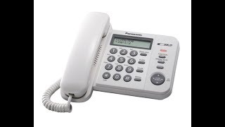 PANASONIC KX-TS560MX (W)CALLER ID LANDLINE TELEPHONE WITH DIAL LOCK