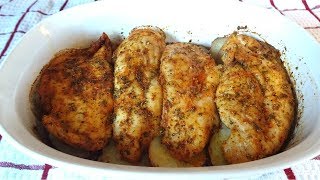 Pechugas de Pollo con Papas al Horno. Mis Recetas Deliciosas #pechugadepolloalhorno #pechugasalhorno