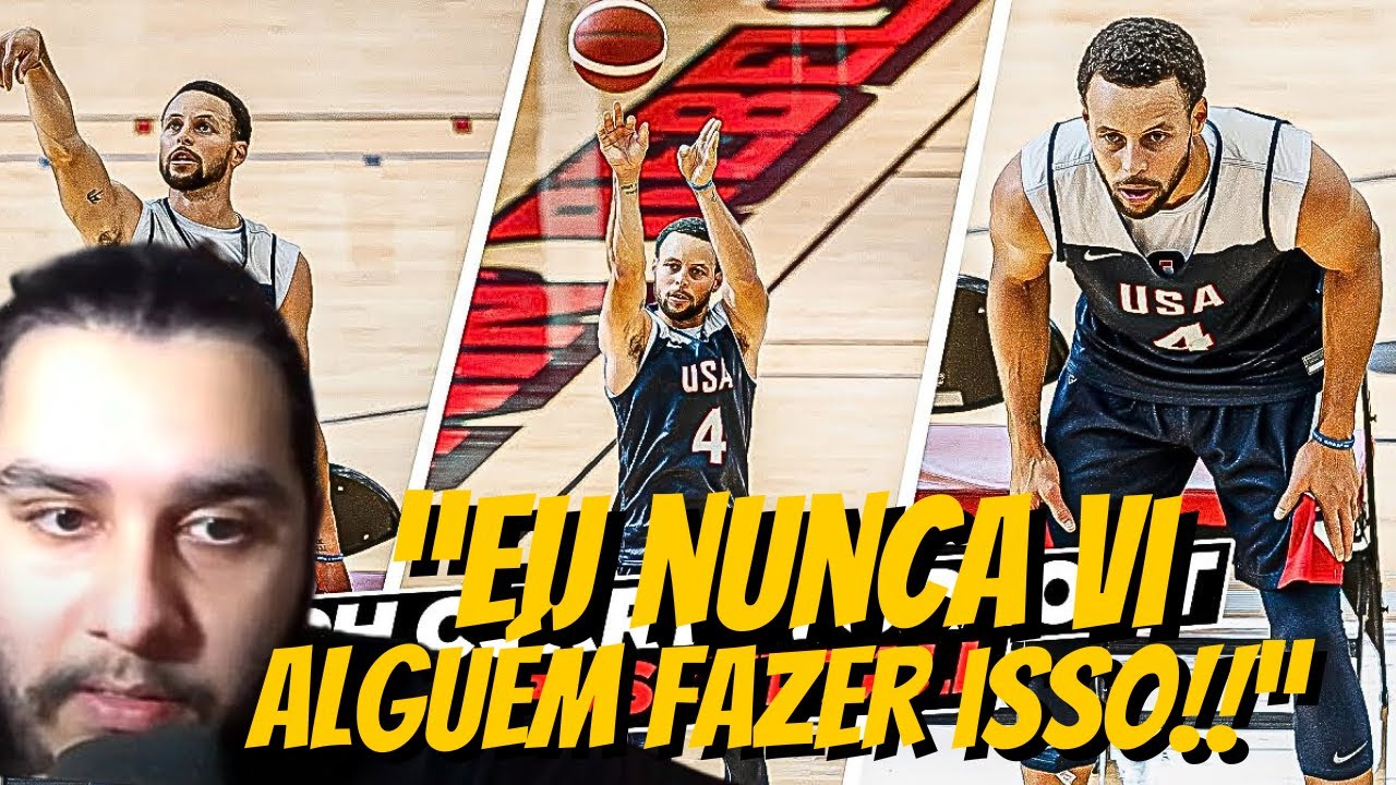 Stephen Curry deixa Team USA IMPRESSIONADO com seu treino de arremesso (REACT)