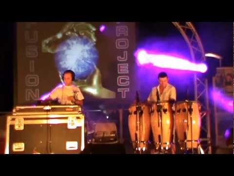 FUSION PROJECT @ NOTTE BIANCA CEREA 2012 parte 2 (Dj Markus & Robby Percussion)