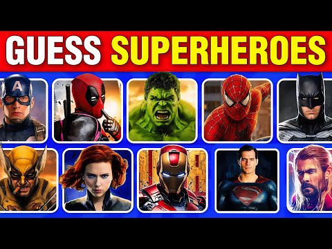 Guess The Superheroes in 10 Seconds 🦸‍♂️💥✅ Easy, Medium, Hard, Impossible | Marvel & DC
