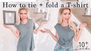 How to tie a shirt | 10 ways to tie a basic T shirt