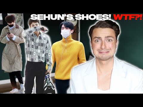 Fashion Expert Reviews: SEHUN EXO Airport Fashion *THE SHOES, WTF?!*