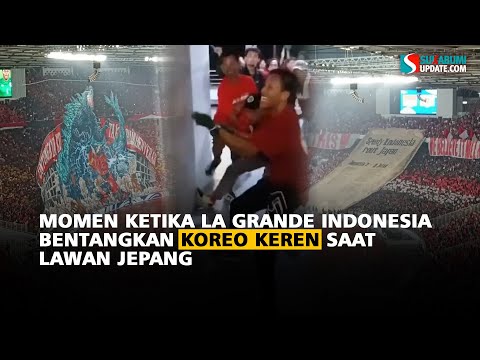 MOMEN KETIKA LA GRANDE INDONESIA BENTANGKAN KOREO KEREN SAAT LAWAN JEPANG