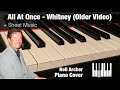 All At Once Whitney Houston Piano Cover Sheet Music