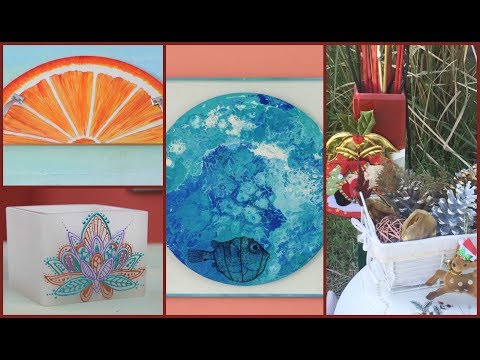 ManosalaObraTv Programa 114 - Arte Fluido - Pintura Decorativa - Ideas Navideñas - Pintar Fanal