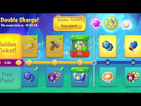 @Fishdom Level 10215 - 10218. Double Charge Event Level 20 🔓