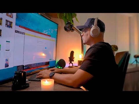 Trabalhe Comigo - Trabalhando e Relaxando + Setup 🤩