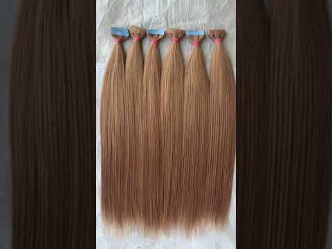 Indian Color No 12 Straight Tape In Human Remy Virgin Temple Hair