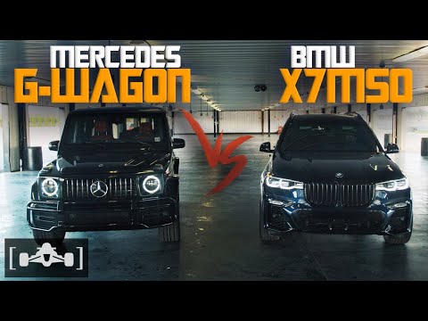 2020 BMW X7 M50i vs. Mercedes Benz G63 AMG | A Drag Race Between Whales