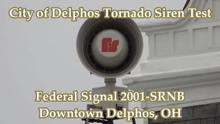 preview picture of video 'Delphos, OH Federal 2001-SRNB Siren Test'
