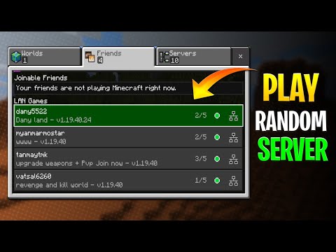 HOW TO JOIN RANDOM SERVER IN MINECRAFT | JOIN ANY SERVER