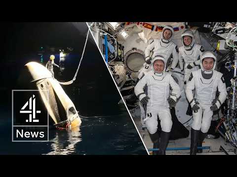 NASA astronauts returned to Earth in first-ever medical evacuation