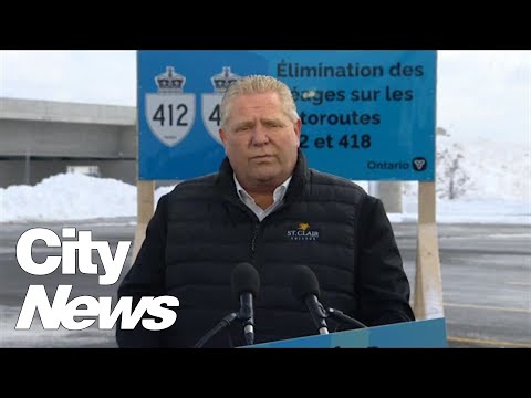 Ford government to remove tolls on 412, 418 highways
