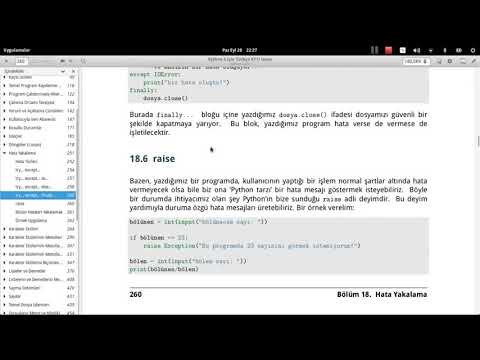 Python3 Dersleri 16   Hata Yakalama Devam