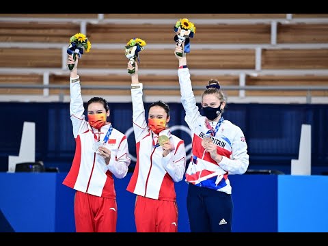 China's Zhu Xueying and Liu Lingling won both gold and silver in women's trampoline & GB won Bronze