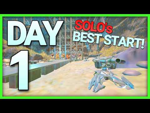 SOLO's BEST START On The MOST POPULATED SERVER | Solo INX 4Man Ark PVP