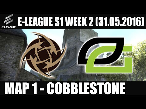 NIP vs OpTic Gaming | Map 1 (Cobblestone) E-LEAGUE Season 1 Week 2 (31.05.2016) [CSGO]