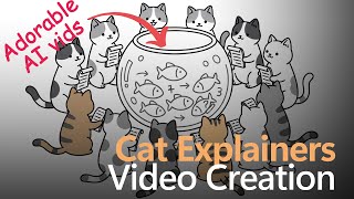 Automated Workflow to Create Cat Explainers - Making TikTok Reels with AI 🐈| Unscripted Coding