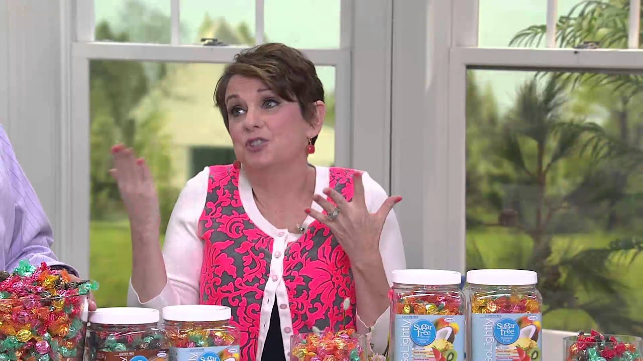 Watch video Go Lightly (2) 1.5 lb Jars of Sugar Free Hard Candy with Jane Treacy Now Go Lightly (2) 1.5 lb Jars of Sugar Free Hard Candy with Jane Treacy