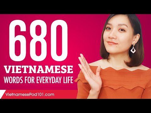 680 Vietnamese Words for Everyday Life - Basic Vocabulary #34