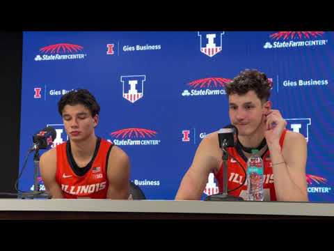 UTRGV postgame: Illini players Andrej Stojakovic & Zvonimir Ivisic press conference