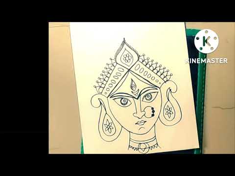 Navaratri special Dhurga maa art for kids part-1//school projects