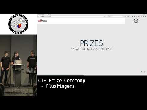 CTF Prize Ceremony by Fluxfingers