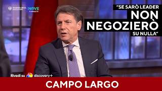 Conte parla da leader del centrosinistra: "Primarie aperte a tutti. Non negozierò su nulla"