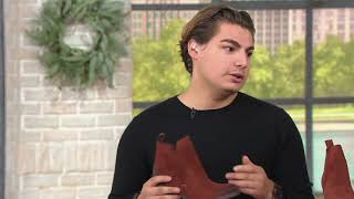 Bos. & Co. Water Resistent Suede Pull on Ankle Boots- Belfield on QVC